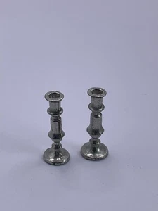 1/12. Puppenhaus Miniaturen, Metall Kerzenhalter, BTH17 - Bild 1 von 2