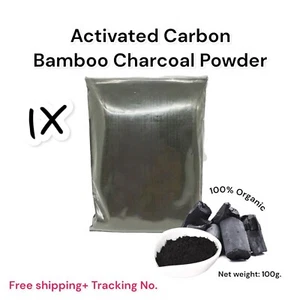 ACTIVATED CARBON BAMBOO CHARCOAL POWDER ORGANIC FOOD HOME APLLIANCE WHITE TEETH - Picture 1 of 5
