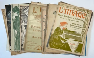 L Image Magazine Literary Mucha Toulouse Lautrec 11/12 Price Engraving Wood - Picture 1 of 16