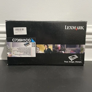 Lexmark C736H1CG Cyan High Yield Return Toner Cartridge for C736, X736, X738 - Picture 1 of 8