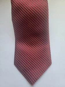 Ermenegildo Zegna NEUESTE rot/blau Medaillon gewebte Seide Krawatte 3 3/8" Breite - Bild 1 von 6
