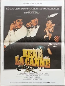 RENÉ LA CANNE/1977/GIROD/DEPARDIEU/PICCOLI/KRISTEL/AFFICHE ORIGINALE 40X60 CM - Bild 1 von 1