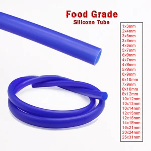 Silikonschlauch, lebensmittelecht, Milchschlauch, Ø1mm-25mm, Blau /Meterware - Bild 1 von 6