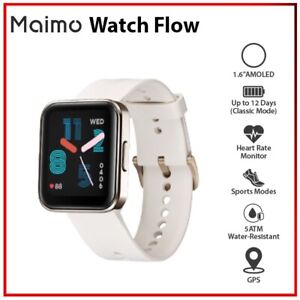 Maimo Watch Flow GOLD 1.6" 5ATM AMOLED GPS Bluetooth Android iOS Smartwatch