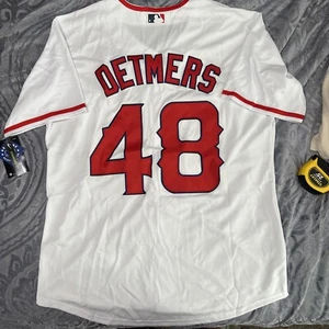 Reid Detmers Jersey Los Angeles Angels White Large #48 Stitched Men’s - Picture 1 of 6