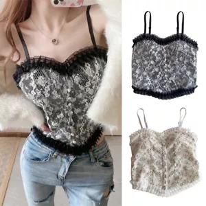 Sommer-Unterhemd Für Damen Vintage-Chic Blumen-Crop-Top All-Match-Top ≥ - Bild 1 von 14