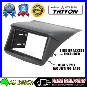 PREMIUM Double DIN Fascia Kit Dash Panel for Mitsubishi Triton ML MN 2007-2014 - Picture 1 of 6