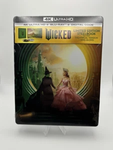 Wicked Walmart Exclusive Steelbook 4K Ultra HD + Blu-ray + Digital Copy IN HAND - Bild 1 von 2