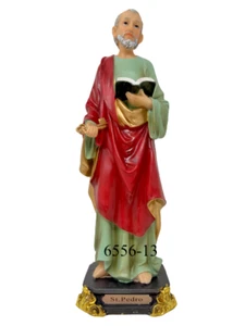 Estatua de resina San Pedro 12 pulgadas San Pedro 6556-13 nueva  - Imagen 1 de 2