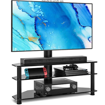 Moderno piso giratorio soportes de TV mesa con estante de TV con montaje para televisores de 37"-70" pulgadas Foto 1 de 4