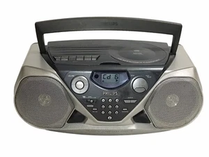 Philips CD Player Casette AM FM Sound Machine AZ1505 Boom Box TESTED READ - Picture 1 of 24
