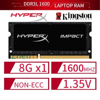 8GB 4G PC3L-12800S DDR3L 1600MHz 204Pin SODIMM 1.35V Laptop RAM HyperX Impact UK - Image 1 of 4