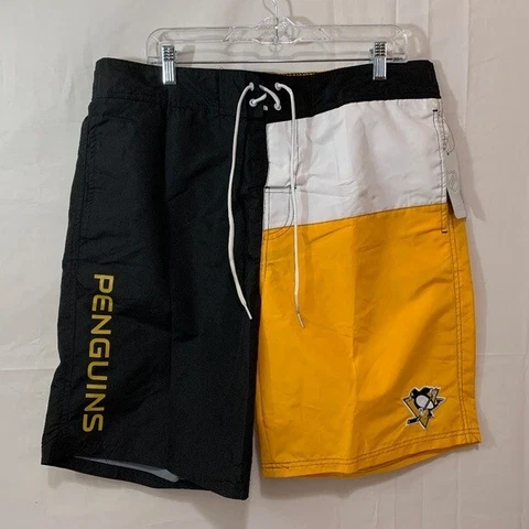 Men's Pittsburgh Penguins G-III Sports Swim Shorts Size XL Cover