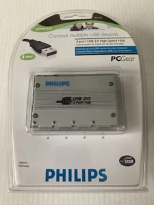 NEW Philips PC Gear 4-port USB 2.0 Hight Speed Hub - Picture 1 of 9