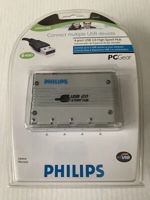 NEW Philips PC Gear 4-port USB 2.0 Hight Speed Hub - Image 1 of 4