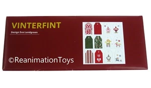 IKEA Vinterfint Christmas Name Gift Tag Labels Designer Eva Lundgreen New - Picture 1 of 3