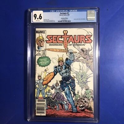 Sectaurs #1 CGC 9.6 NEWSSTAND 1ST PRINT 1ST APPEARANCE Coleco MARVEL COMIC 1985 - Image 1 of 3
