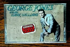 GEORGE JONES: SALUTES HANK WILLIAMS (1984)—CASSETTE TAPE—NEW & SEALED - Picture 1 of 2