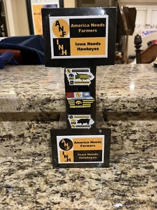 Iowa Hawkeyes America Needs Farmers ANF Pin And Magnet Set New - Picture 1 of 2