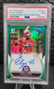 2023 Bowman Chrome AUTO Elijah Green /99 - Washington Nationals - PSA 9 MINT - Bild 1 von 2