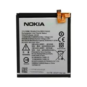 BATERÍA DE TELÉFONO NOKIA HE328 PARA NOKIA 8 3030mAh, Li-Ion - Imagen 1 de 1