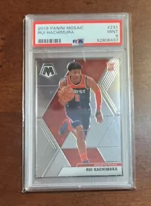 2019-20 Mosaic Rui Hachimura Rookie RC #231 PSA 9 MINT Washington Wizards - Picture 1 of 2