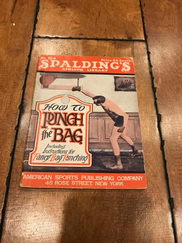SPALDING'S ATHLETIC LIBRARY NO. 78R, 1927, "HOW TO PUNCH THE BAG" Cover