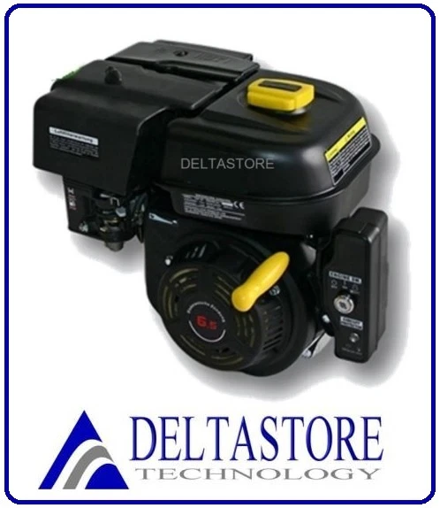 MOTORE A SCOPPIO BENZINA 4T 6,5 HP albero cilindrico 19,05mm AVV. ELETTRICO - Immagine 1 di 1