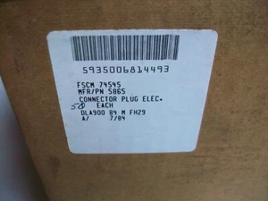 HUBBELL 5865VY STRAIGHT BLADE YELLOW PLUG  NEMA 1-15P  15 A 125 V Ac.  CASE LOT  - Picture 1 of 5