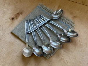 Vintage teaspoons. set of spoons 6 cupronickel USSR silver plated original - Picture 1 of 12
