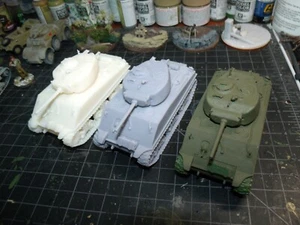 Impresión 3D de resina escala 1/56 28 mm M4A3E2 "Jumbo" tanque Sherman blindado EE. UU. 75 mm - Imagen 1 de 10