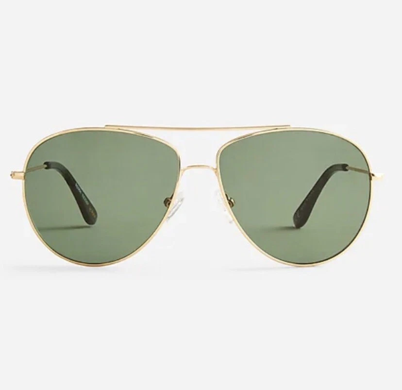 J. Gafas de sol de aviador Crew nuevas con etiquetas Bondi con marco de alambre - doradas negras Foto 1 de 1