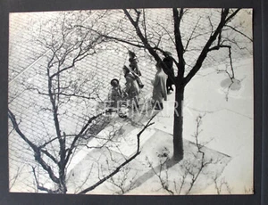Paris: From balcony of Hôtel Aiglon - Scene with schoolchildren – Circa 1939 - Picture 1 of 2