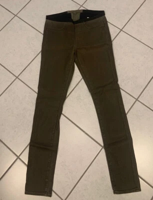 Helmut Lang Hose Luxus Hose  Größe S Neuwertig Grün Skinny - Bild 1 von 3
