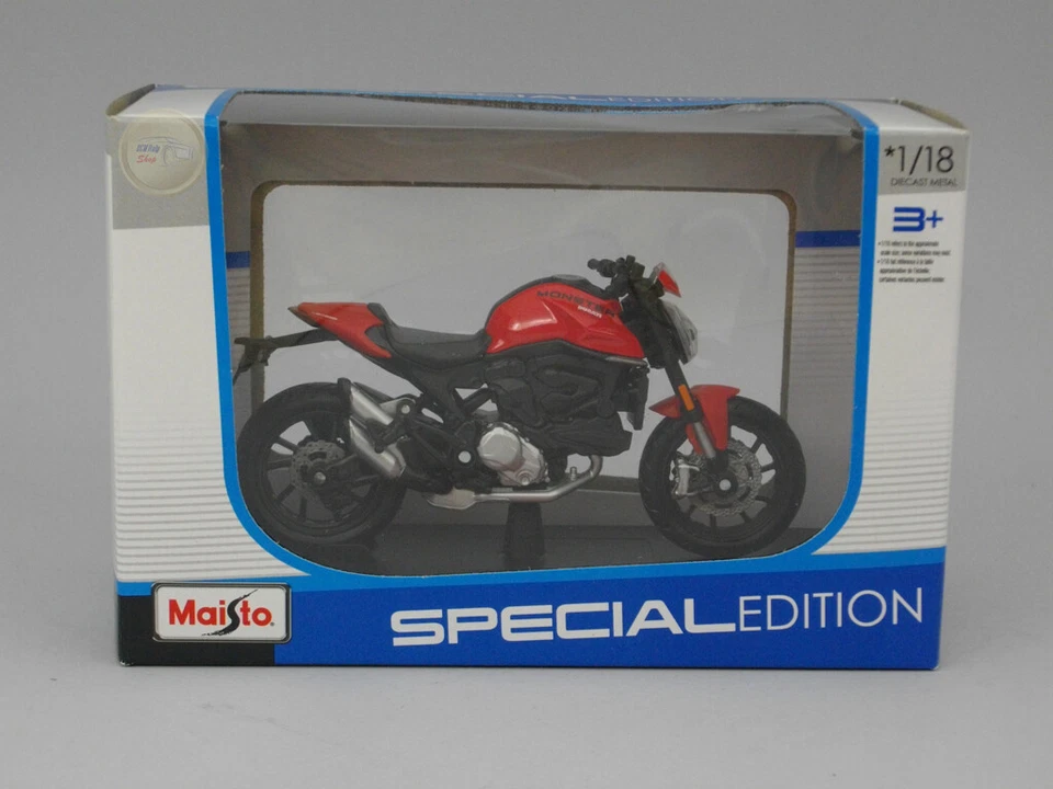 Ducati Monster+ - Maisto Moto 1:18 - MA20131RE - Immagine 1 di 1