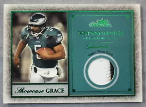 Donovan McNabb 2004 Fleer Showcase Rare GRACE GREEN Game Worn Patch Jersey # 3/5 - Picture 1 of 3