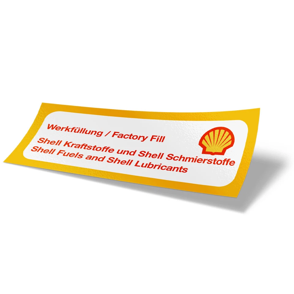 Porsche Shell Oil "Factory Fill" Decal SIC 701 001 00 - Image 1 of 1