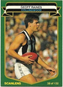 1985 Scanlens (38) Geoff RAINES Collingwood - Picture 1 of 1