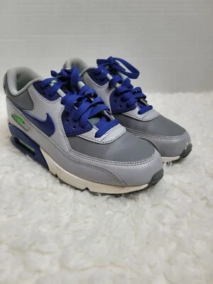 Nike Air Max 90 Niño Zapatos Talla 5.5 Gris Fresco Azul Real Juvenil  Foto 1 de 4