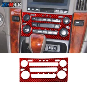 Red Carbon Fiber CD AC Switch Control Panel Frame Trim A For Lexus RX300 1998-03 - Bild 1 von 13