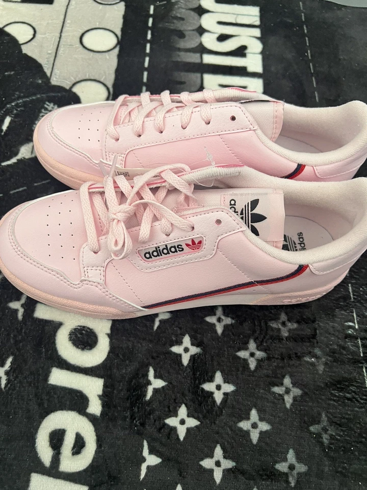 Size 5.5 adidas Continental 80 Clear Pink Style Mom Sneaker Shoe Walking Casual - Image 1 of 4