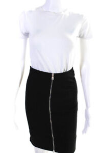 Sonia Sonia Rykiel Womens Zipper Pencil Skirt Black Size 34