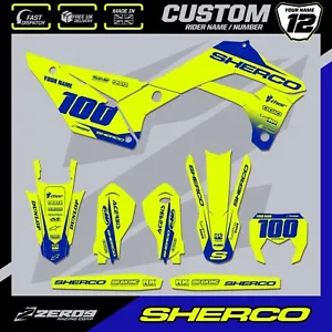 SHERCO Graphics Kit, Custom MX Graphics, Motocross Graphics SE SEF BLOK YEL/BLU - Picture 1 of 6