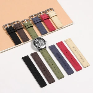 Premium Nylon Canvas Watch Band Universal 18mm 20mm 22mm Quick Release Wristband - Picture 1 of 24