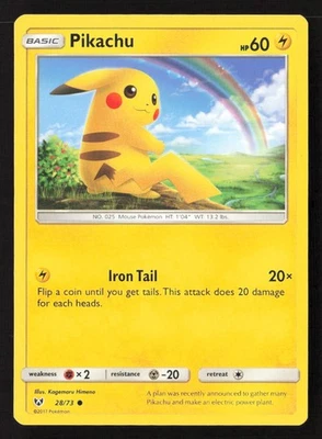 Pikachu Common Shining Legends 28/73 NM - Image 1 of 2
