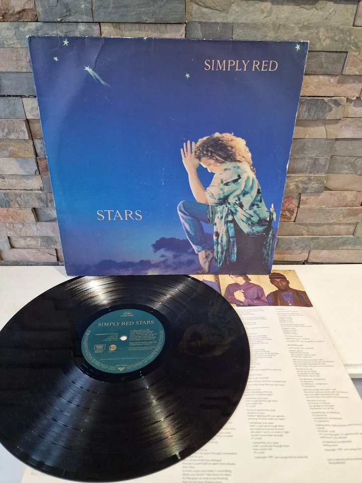 Simply Red Stars Vinyl Record Album 1991 Classic Pop Rock Foto 1 de 4
