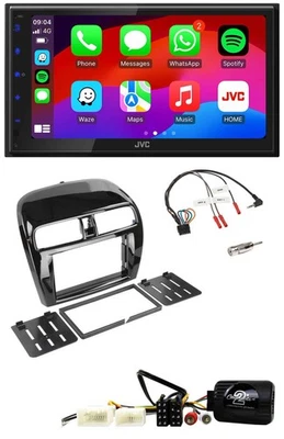 JVC Bluetooth USB Lenkrad 2DIN DAB Autoradio für Mitsubishi Mirage SpaceStar ab - Bild 1 von 4