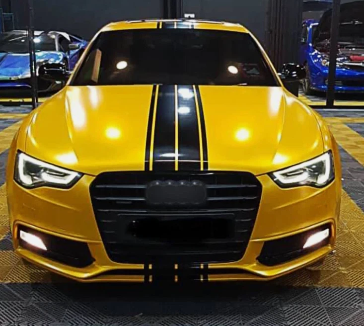 Kit de calcomanías a rayas para Audi Rally capó techo gráficos traseros A3 A4 A5 S5 RS5 A6 Foto 1 de 4