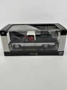 M2 Machines 1:24 Scale White Black Red 1975 Chevrolet Silverado S40 23-17 - Picture 1 of 8
