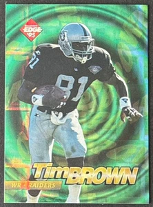 TIM BROWN 1995 Collector's Edge Edge Tech Circular Prism #12 OAKLAND RAIDERS - Picture 1 of 2